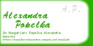 alexandra popelka business card